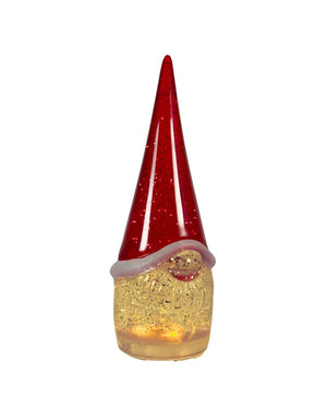 Tischleuchte – Rotes Acryl, Bewegter Glitzer, LED-Licht - Gnome | Sompex