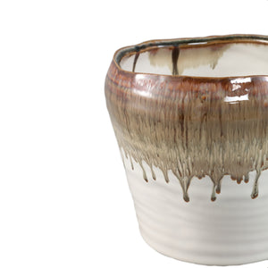 Flowerpot – White Surface, Ombre Pattern, Ceramic Material, XL – Arpit | PTMD