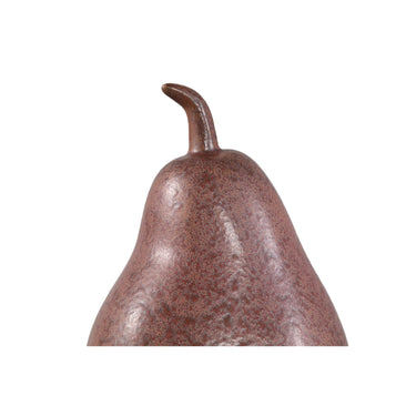 Statue - ceramic, handmade, brown, pear shape, sculptural decor - Sydny | PTMD
