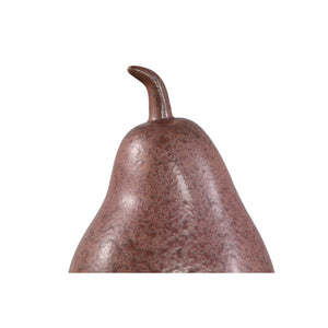 Statue – Birnenform Design, Organische Form, Keramik Material, Braun – Sydny | PTMD