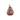 Statue - ceramic, handmade, brown, pear shape, sculptural decor - Sydny | PTMD