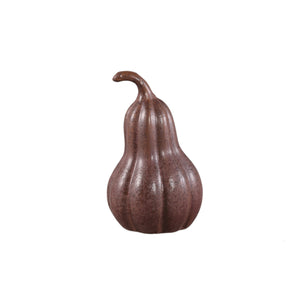 Statue – Kürbis Design, Organische Form, Keramik Material, Braun, Niedrig – Julija | PTMD