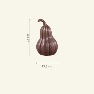 Statue – Kürbis Design, Organische Form, Keramik Material, Braun, Niedrig – Julija | PTMD