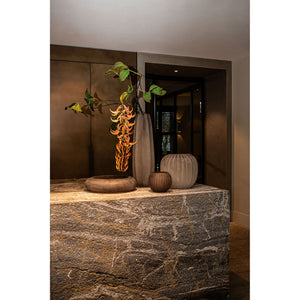 Schale – Sand Farbton, Glas Material, Geripptes Design – Levente | PTMD