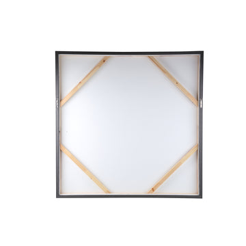 Wandbild – Gemaltes Design, Quadratische Form, Leinwand Material, Braun – Asante | PTMD
