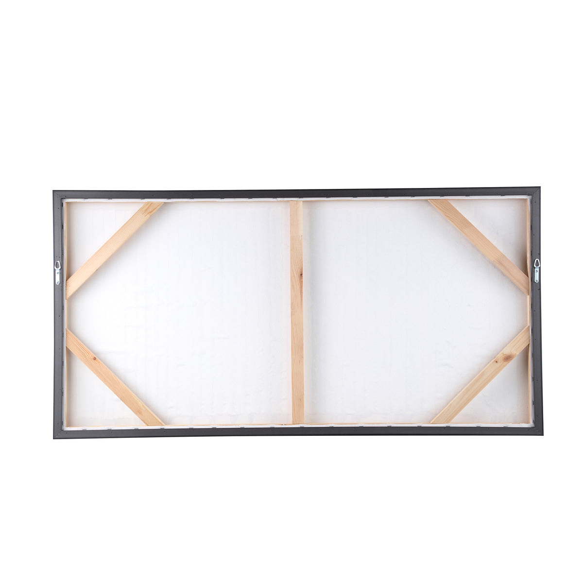 Polyester wall panel with paper strips, wooden frame and rectangular shape, brown finish - Gustas | PTMD