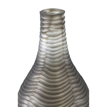 Vase – Runde Form, Glas Material, Braun, Breite  – Elichi | PTMD