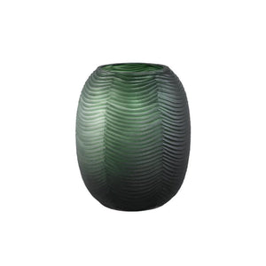 Vase – Runde Form, Glas Material, Grün, Hoch – Elichi | PTMD