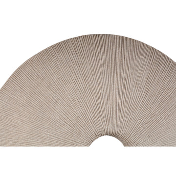 Wandpaneel – Sandsteinoptik Design, Runde Form, Kunststoff Material, Creme, L – Kathelle | PTMD
