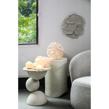LED-Leuchte – Seesternform Design, Polyresin Oberfläche, Weiße Farbgebung, S – Graeme | PTMD