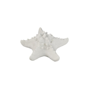 LED-Leuchte – Seesternform Design, Polyresin Oberfläche, Weiße Farbgebung, S – Graeme | PTMD