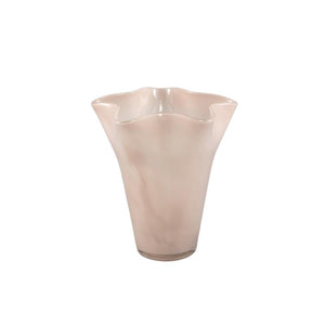 Vase – Brown Glass, Round Shape, Wavy Structure, S – Macarena | PTMD