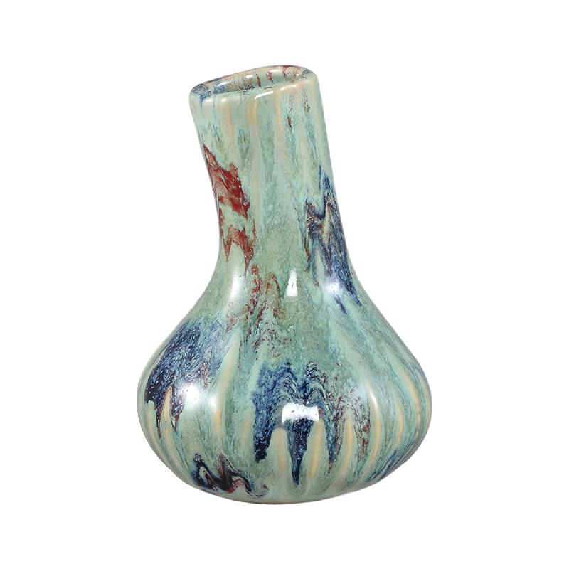 Vase - Garlic Shape Design, Ceramic Material, Green Color, S - Jaclyne | PTMD
