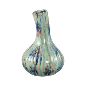 Vase – Knoblauchform Design, Keramik Material, Grüne Farbe, L – Jaclyne | PTMD