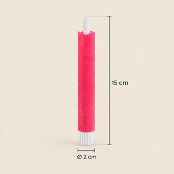 LED-Stabkerzen mit beweglicher Flamme, 15 cm hoch | PTMD