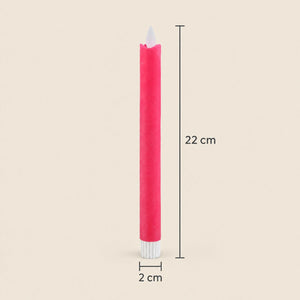 LED taper candle with moving flame and timer function battery operated - Led | PTMD