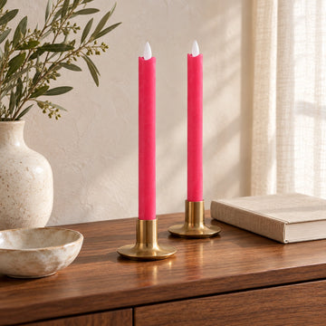 LED-Stabkerzen mit beweglicher Flamme, 22 cm hoch | PTMD