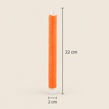 LED-Stabkerzen mit beweglicher Flamme, 22 cm hoch | PTMD
