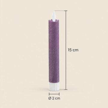 LED-Stabkerzen mit beweglicher Flamme, 15 cm hoch | PTMD