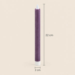 LED taper candle with moving flame and timer function battery operated - Led | PTMD
