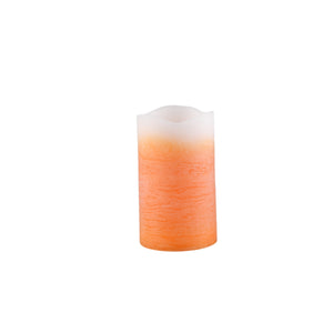 LED Candle - Ombre Color Effect, Orange Color, Flickering Flame, M | PTMD