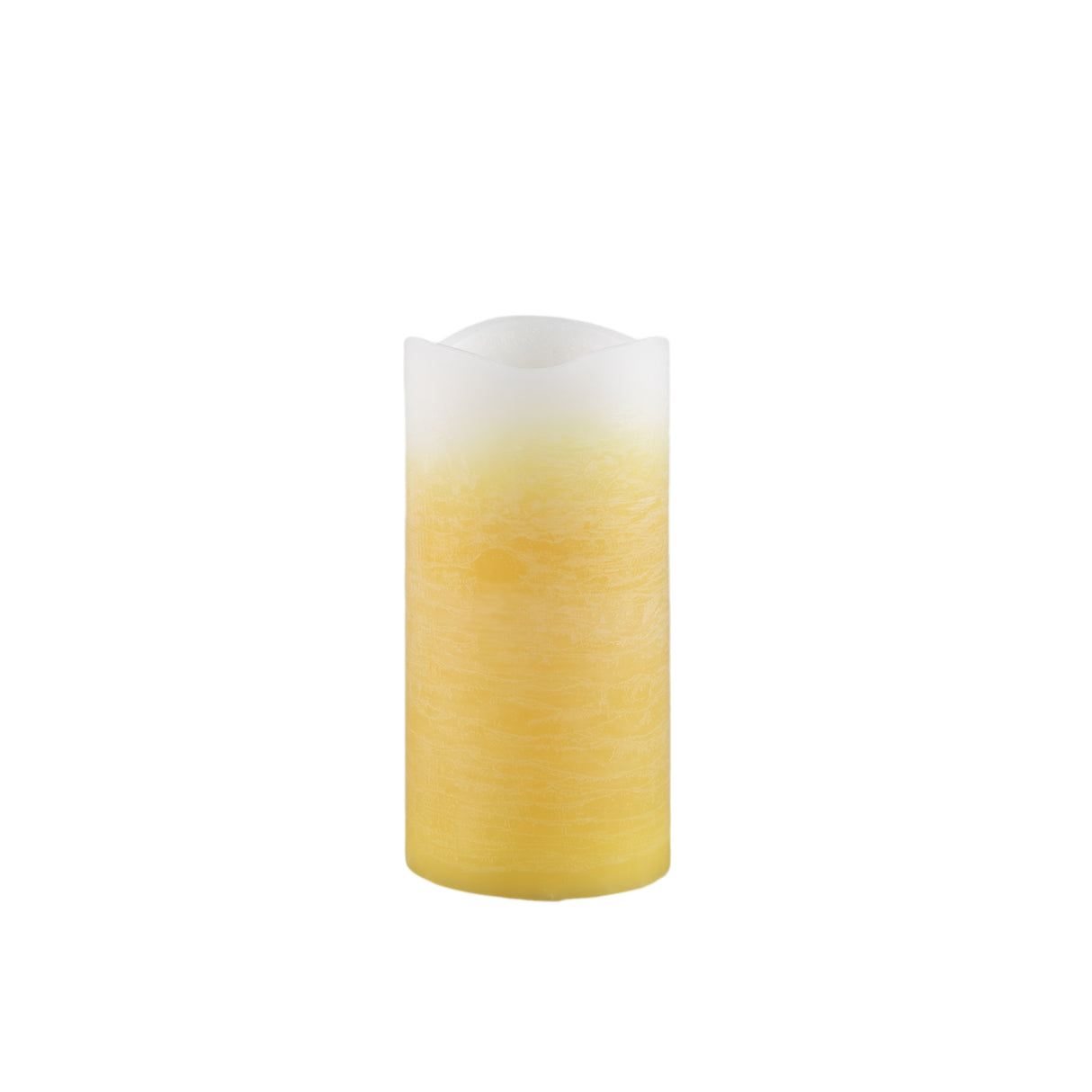 LED Candle – Ombre Color Effect, Yellow, Flickering Flame, L | PTMD
