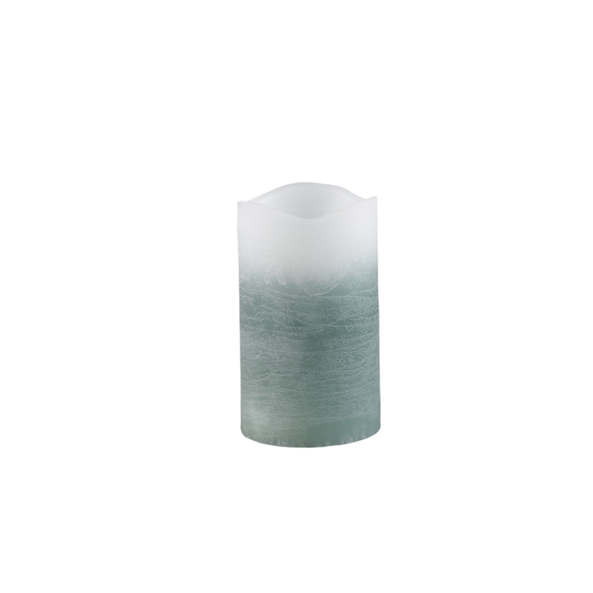 LED Candle - Ombre Color Effect, Turquoise Color, Flickering Flame, M | PTMD