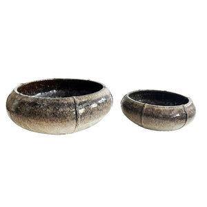 Pot – Ceramic Material, Round Shape, Cream Finish – Azad | PTMD