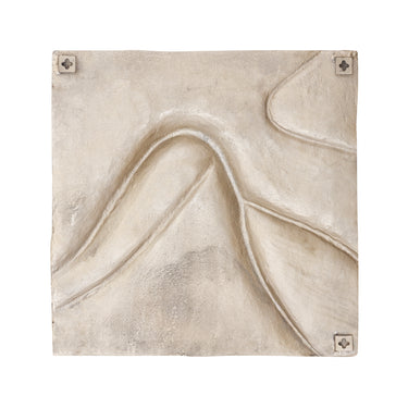 Cast Aluminum Wall Panel in Gold Finish with Wave Line Design, L – Gihan | PTMD