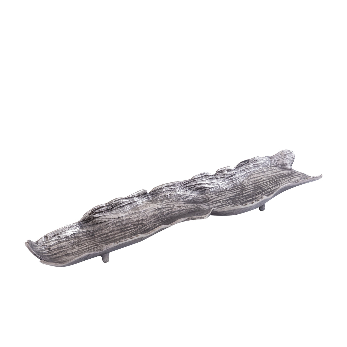 Bowl - cast aluminum, wave shape, organic contour, black finish, handmade, L – Lukne | PTMD