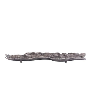 Bowl - cast aluminum, wave shape, organic contour, black finish, handmade, L – Lukne | PTMD