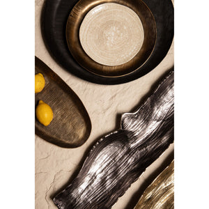 Bowl - Cast aluminum, organic waveform, handmade, S – Lukne | PTMD