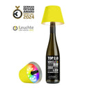 Flaschenlampe Kunststoffgehäuse warmweiße LED stufenlos dimmbar wiederaufladbar – TOP 2.0 | Sompex - Esszett Luxury | Stilvolles Wohnen mit Charakter