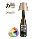 Flaschenlampe Kunststoffgehäuse warmweiße LED stufenlos dimmbar wiederaufladbar – TOP 2.0 | Sompex - Esszett Luxury | Stilvolles Wohnen mit Charakter