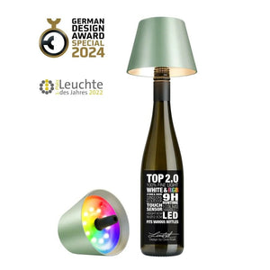 Bottle light with integrated LED technology & rechargeable battery – TOP 2.0 | Sompex