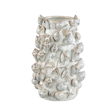 Pot – Shell Design, Round Shape, Cream Color, Ceramic Material, XL – Prince | PTMD