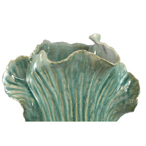 Pot – Green, Cabbage Shape, Textured Surface, Ceramic, L – Swing | PTMD