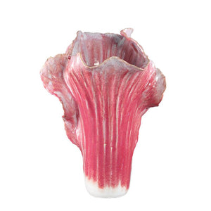 Pot – Pink color, Cabbage shape, Textured surface, Ceramic, L – Swing | PTMD