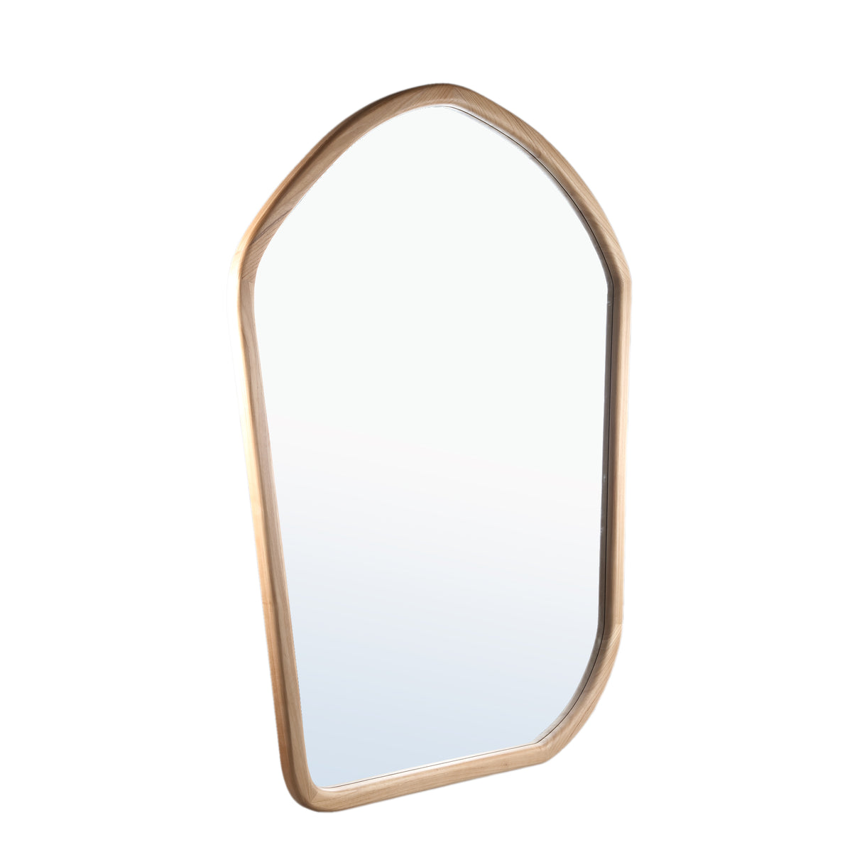 Spiegel – Organisches Design, Rechteckige Form, Massivholz Material, Natur, L – Denholm | PTMD