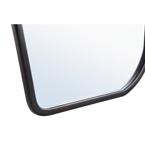 Spiegel – Organisches Design, Rechteckige Form, Massivholz Material, Braun, L – Denholm | PTMD