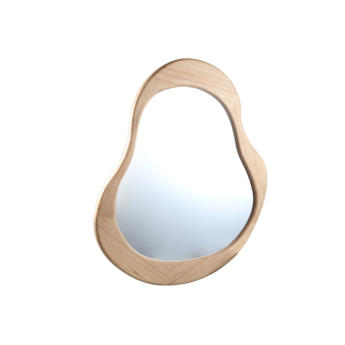Spiegel – Organisches Design, Rechteckige Form, Massivholz Material, Natur – Barragh | PTMD