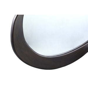 Spiegel – Organisches Design, Rechteckige Form, Massivholz Material, Braun – Barragh | PTMD