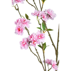 Kunstblume – Rosa Kirschblütenzweig, Beschichtete Oberfläche, Stoffgewebe, Polyester | PTMD