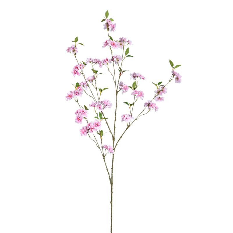 Kunstblume – Rosa Kirschblütenzweig, Beschichtete Oberfläche, Stoffgewebe, Polyester | PTMD