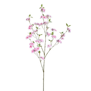 Kunstblume – Rosa Kirschblütenzweig, Beschichtete Oberfläche, Stoffgewebe, Polyester | PTMD