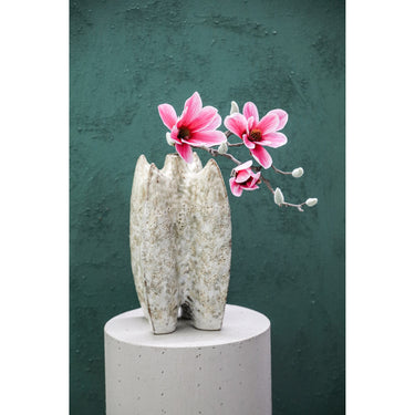 Magnolienblume – Rosafarbener Magnolienzweig mit Knospe aus Stoff und Polyester | PTMD