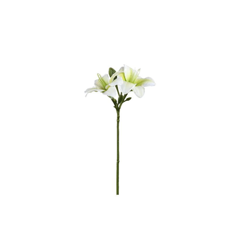 Amaryllis Flower – White Amaryllis Spray, Polyester Fabric, Semi-Finished | PTMD