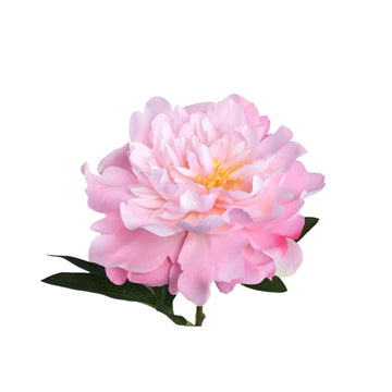 Pfingstrosenblume – Hellrosa Pfingstrosenstiel kurz aus Stoff und Polyester | PTMD