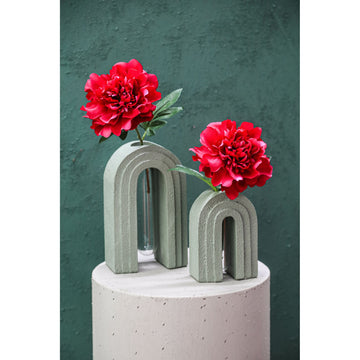 Pfingstrosenblume – Magnolienrosa Pfingstrosenstiel aus Stoff und Polyester | PTMD