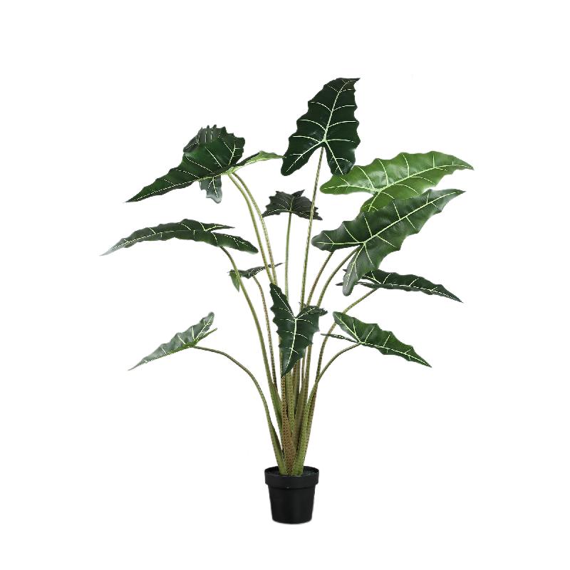 Artificial Plant - Alocasia Leaves, Fabric, Plastic, Semi-Handmade, L | PTMD